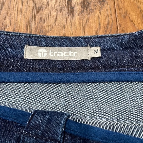 Tractr Girls Denim Skirt Frayed hem size M - Picture 3 of 6